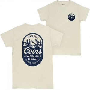 Coors Banquet Beer Graphic Tee Size Medium 100% Cotton Vintage Style